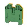 Weidmuller WPE16 W-Series PE Terminal, Screw Connection, 16mm2, 1000V, 2 Connections, Closed Sides, -60 to 130°C, Green/Yellow
